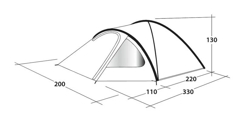 Outwell Cloud 3 Tent - 2021 Model-3